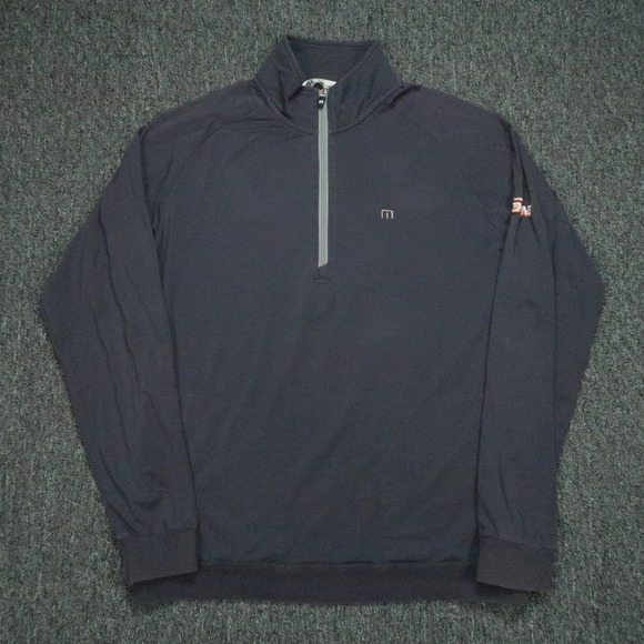 Pepperdine University Pullover Mens Large Blue Travis Mathew 1/4 Zip Long Sleeve - Picture 1 of 10